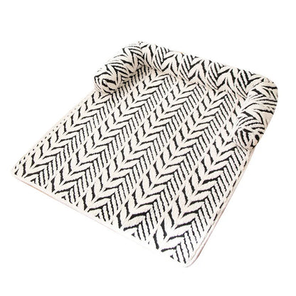 Dog Cat Couch Bed/Plush Pet Sofa Bed with Bolster/Non-Slip Furniture Protector Cover for Indoor Cats Small Dogs