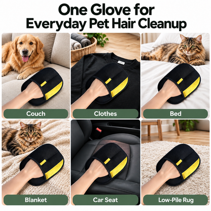 2-in-1 Pet Hair Removal & Grooming Mitt