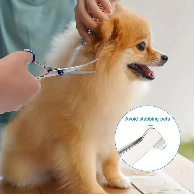 4Pcs Stainless Steel Pet Grooming   Scissors