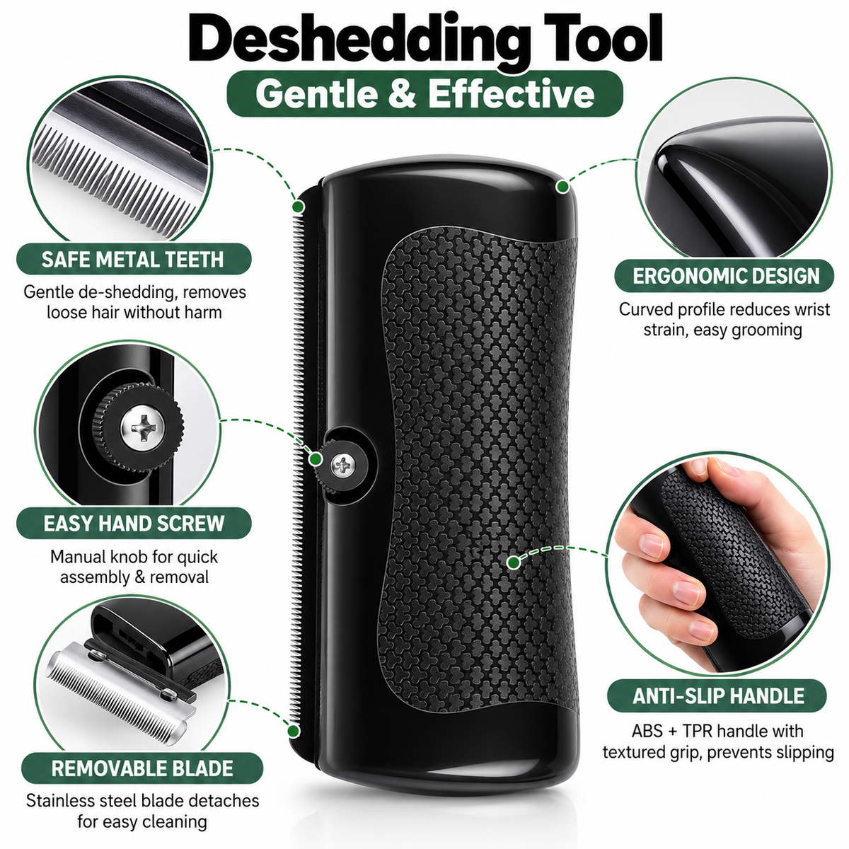 Deshedding & Grooming Brush