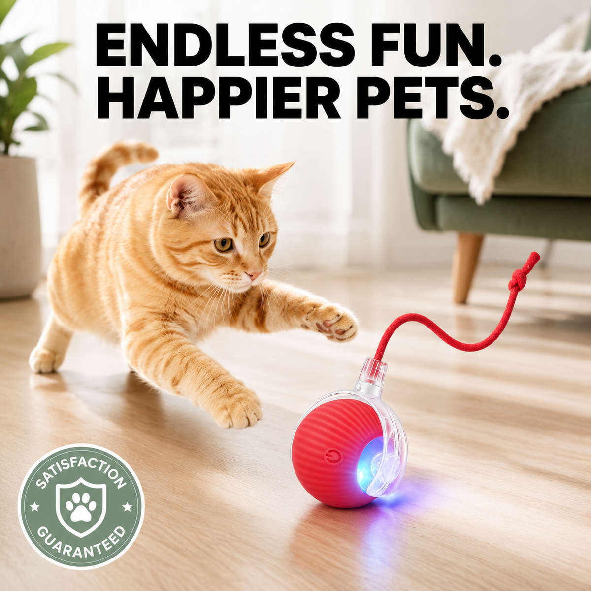 Interactive Rolling Cat Toy