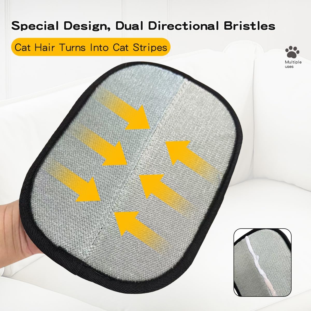 2-in-1 Pet Hair Removal & Grooming Mitt