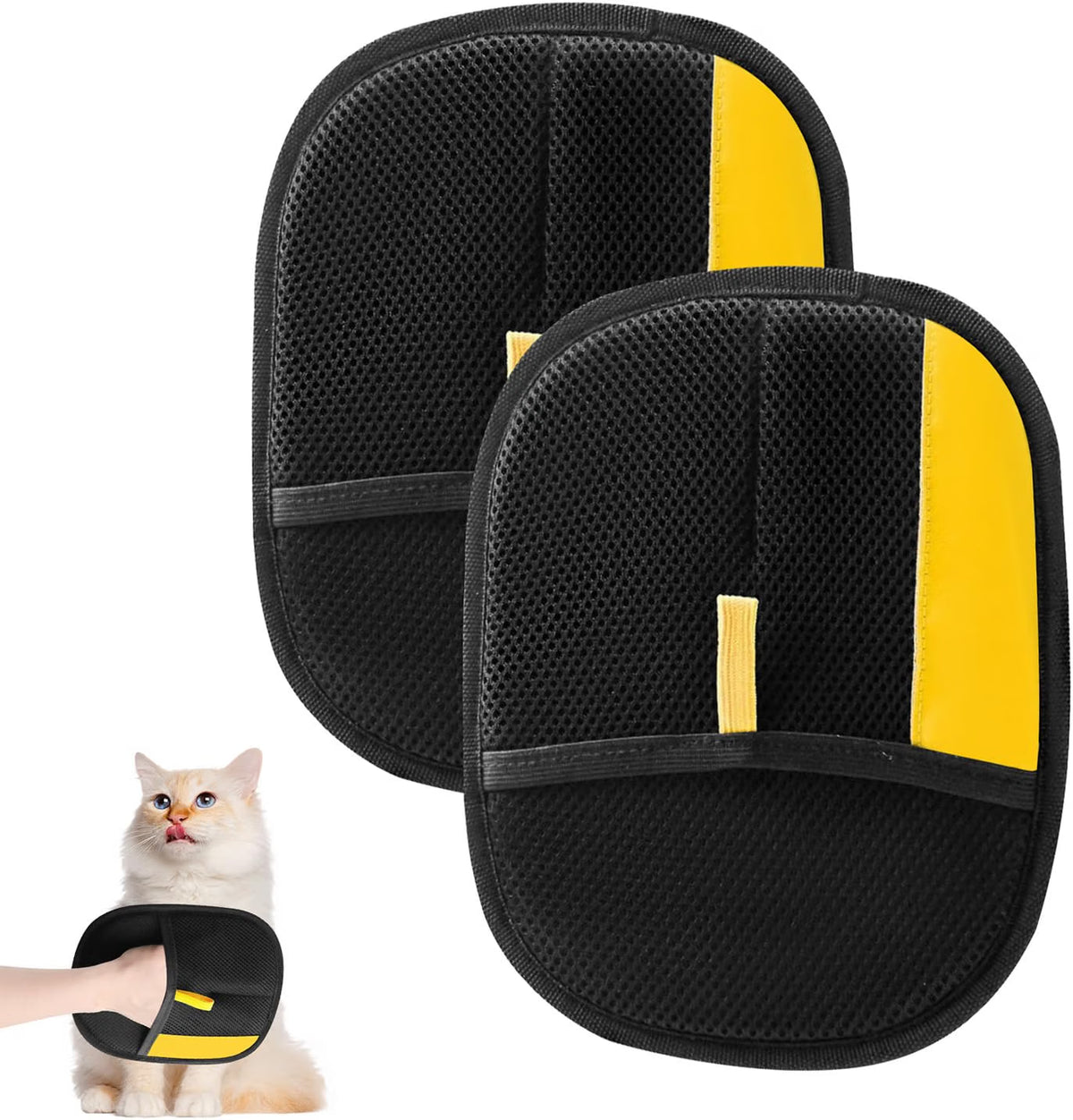 2-in-1 Pet Hair Removal & Grooming Mitt
