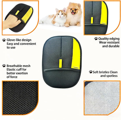 2-in-1 Pet Hair Removal & Grooming Mitt