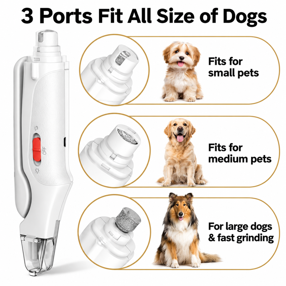 2-in-1 Pet Nail Trimmer & Grinder