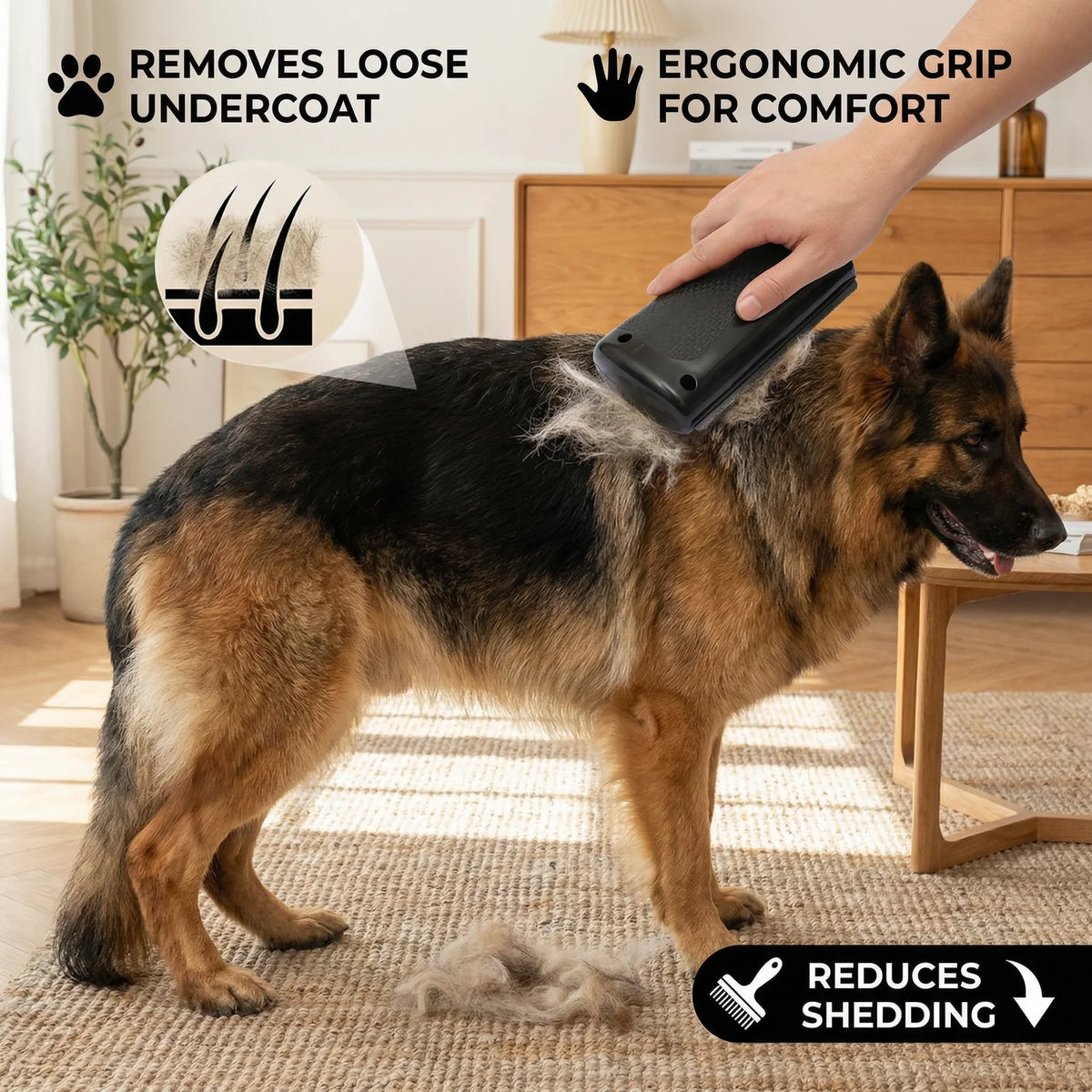 Deshedding & Grooming Brush