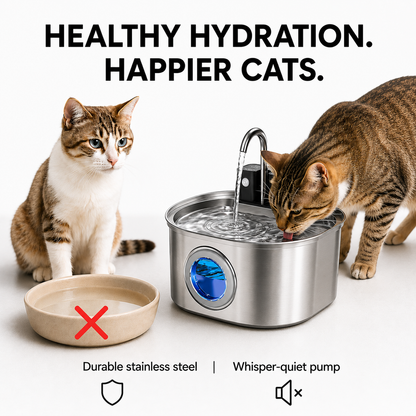 Stainless Steel Wireless Fountain
