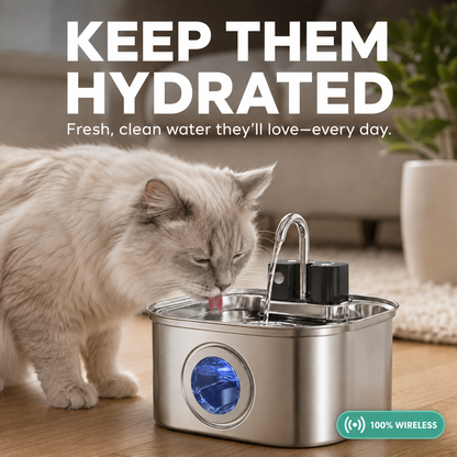 Stainless Steel Wireless Fountain