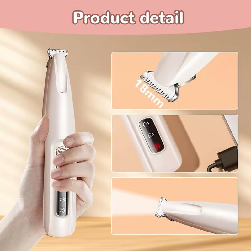 Low Noise Professional Pet Clipper Set, Including Beauty Clippers, USB Battery Powered, Suitable for Trimming Pet Paw Hair