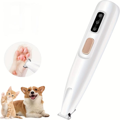 Low Noise Professional Pet Clipper Set, Including Beauty Clippers, USB Battery Powered, Suitable for Trimming Pet Paw Hair