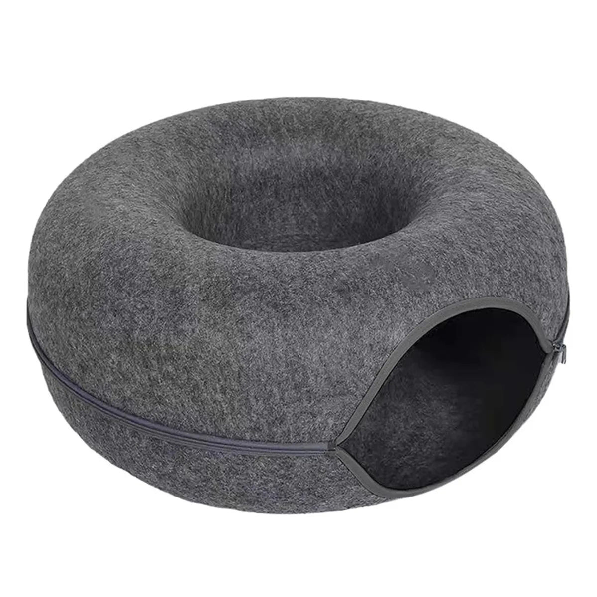 2-in-1 Cat Tunnel & Cozy Donut Bed