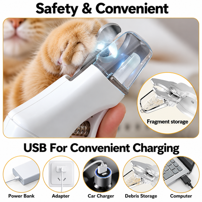 2-in-1 Pet Nail Trimmer & Grinder